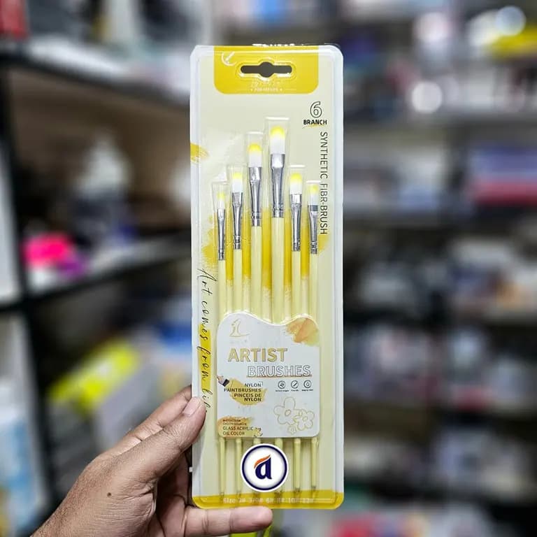 Yixin Artist Filbert Brush Set 6pc H-4C