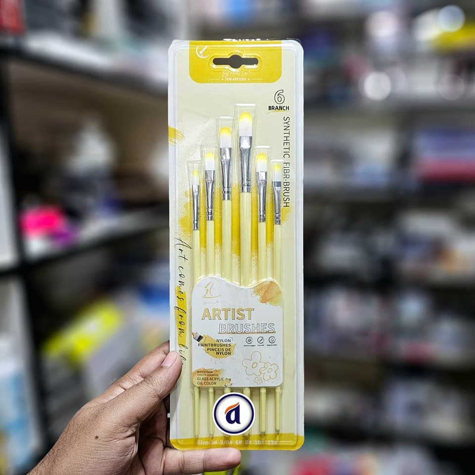 Yixin Artist Filbert Brush Set 6pc H-4C