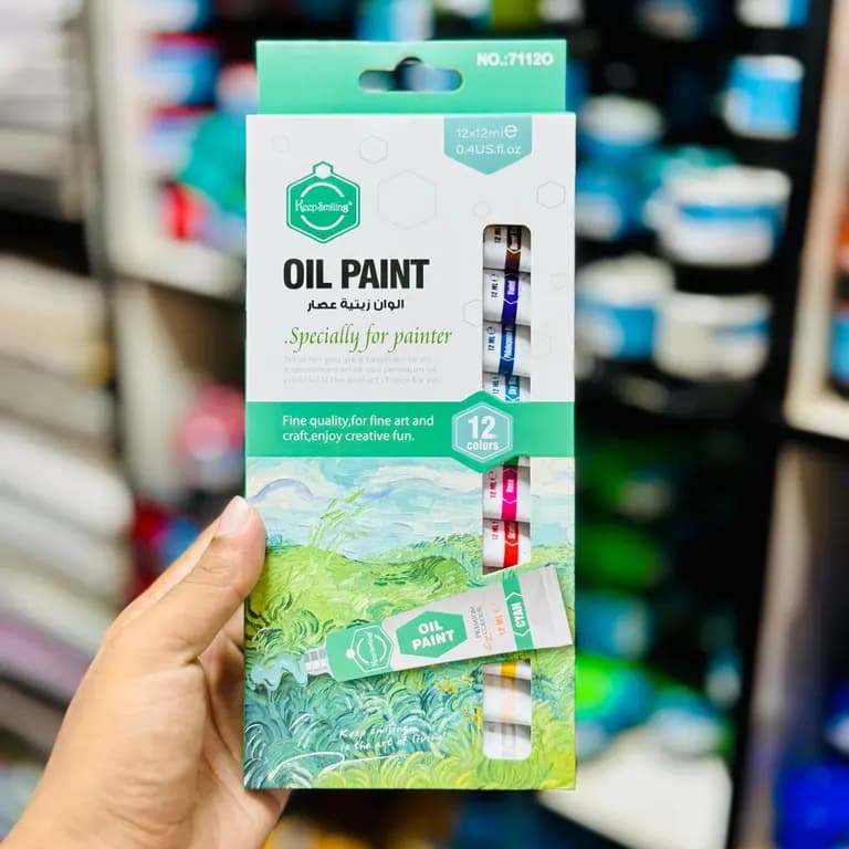 Keep Smiling Oil Colour Set 12ml 12pc 7112O