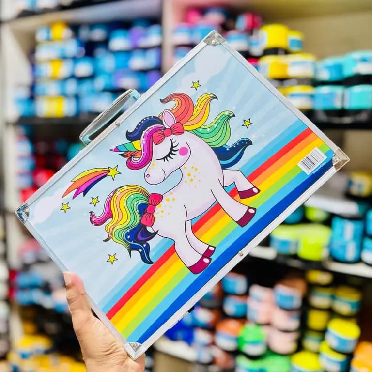 145pc Unicorn Art Set Blue Box
