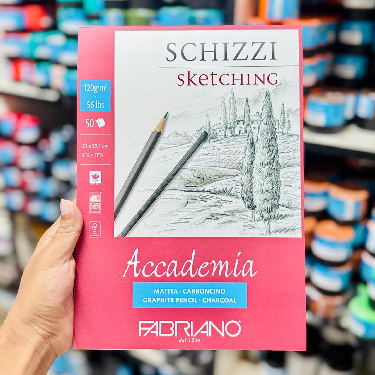Fabriano Accademia Sketch Pad A4 120gsm 50 sheets