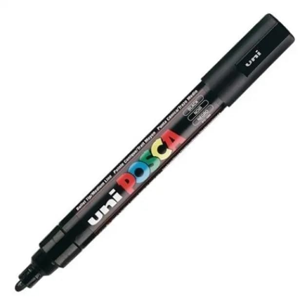 Uni Posca Marker Black 2.5mm 1pc