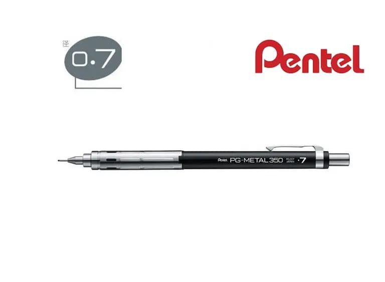 Pentel PG-Metal 350 Drafting Pencil (0.7mm) - Black - PG317-A