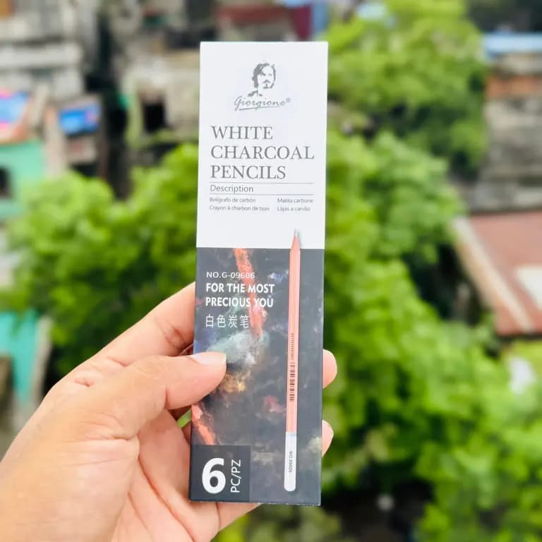 Giorgione White Charcoal Pencils G-09606