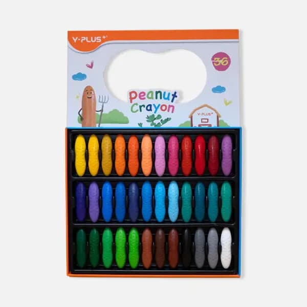 Y-Plus+ Peanut 36 Pcs Crayon