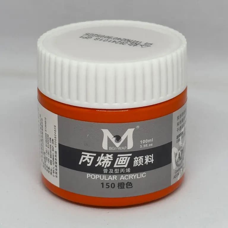 Art Rangers Acrylic Colour 100ml Orange (150)