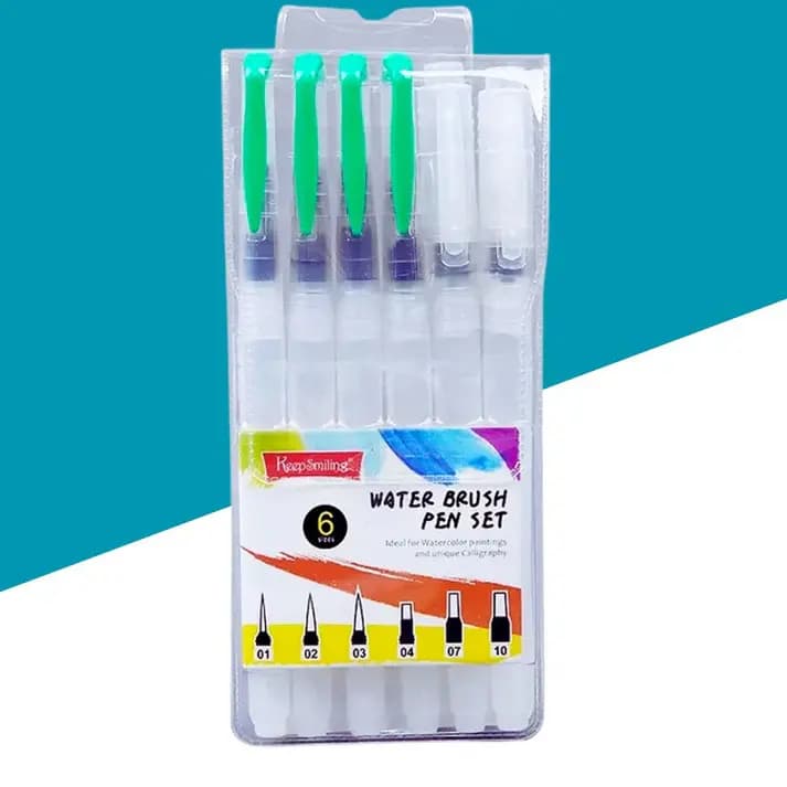 Keep Smiling water brush pen Set 6pcs