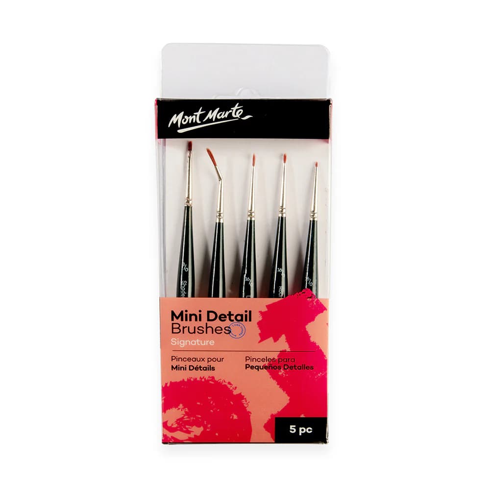 Mont Marte Mini Detail Brushes 5pc