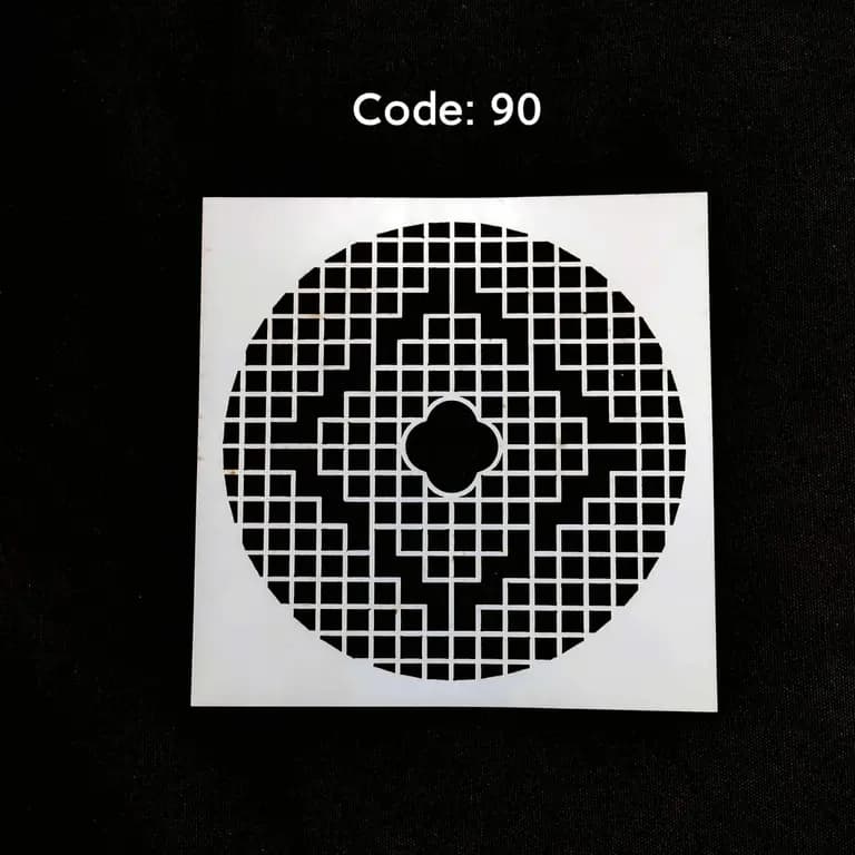 Stencil Code 90 (8x8 inch) 
