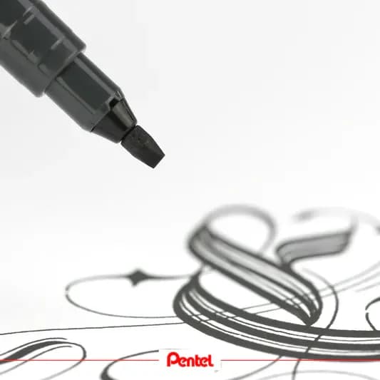 Pentel Pointliner Black Calligraphy 3.0mm