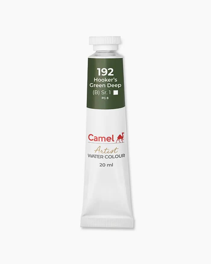 Camel Artist Water Colours Individual tube of Hooker's Green Deep Sr 1 in 20 ml