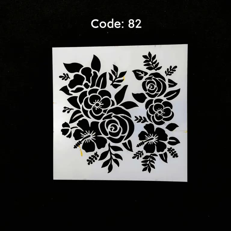 Stencil Code 82 (8x8 inch) 