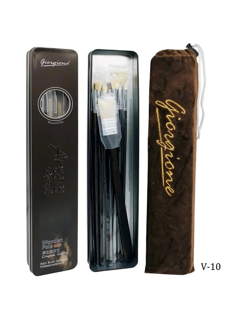 Giorgione Artist Hog Hair Brush Set G-2600