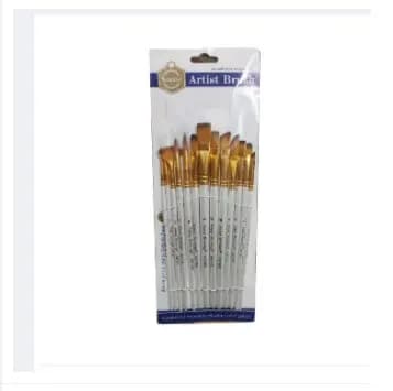 keep smiling Artist Paint Brush 13 pc (White)