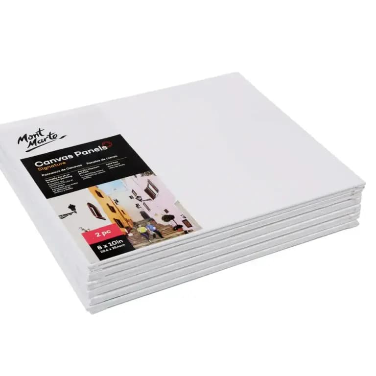 Mont Marte Canvas Panels 2pc 20.4x25.4cm (8x10in)