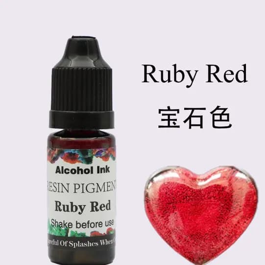Alcohol ink resin pigment  10ML [ RUBY RED ]