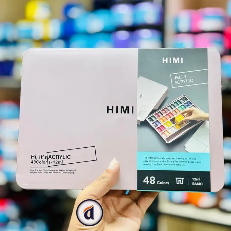 HIMI Twin Cup Jelly Acrylic Paint Set 12ml 48 Colors