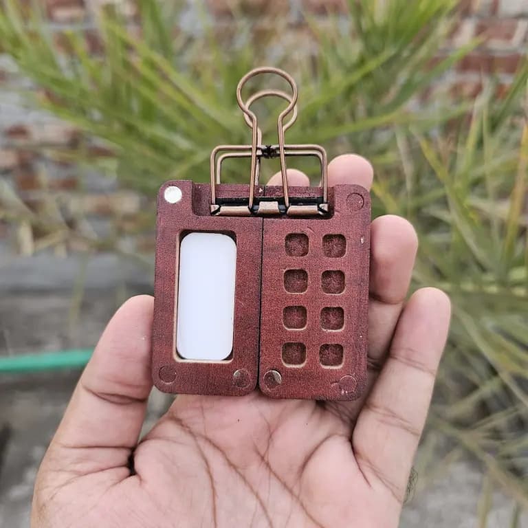Mini 8 Grid Special Painting Colour Palette- Wood