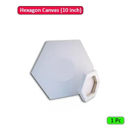 Hexagon Canvas 10 inch