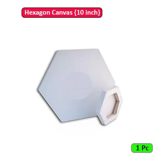 Hexagon Canvas 10 inch