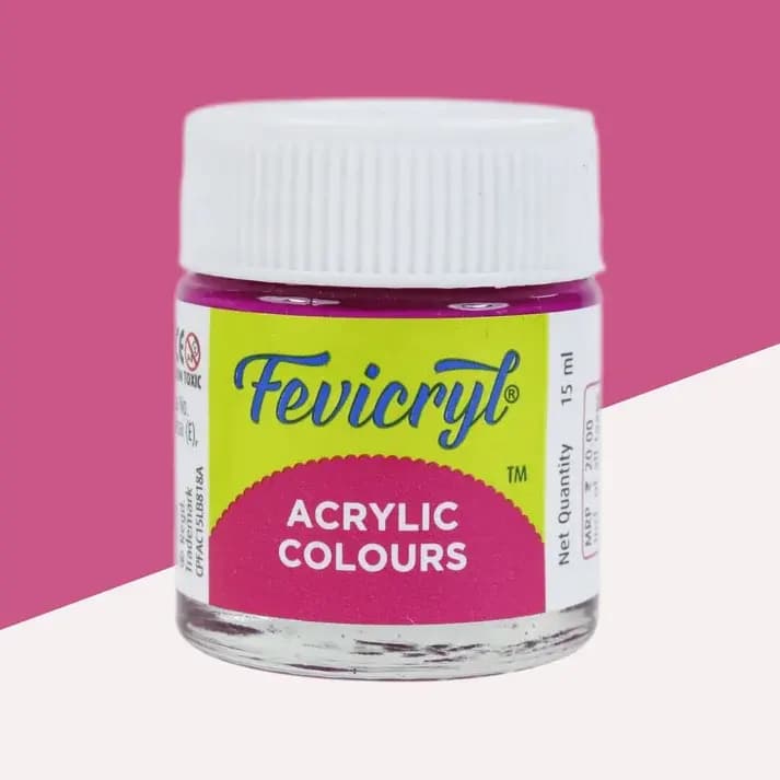 Fevicryl Acrylic Colour 15ml Pink