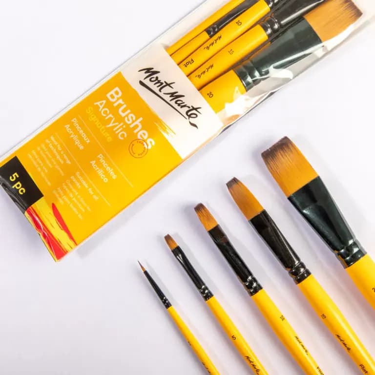 Mont Marte Acrylic Brush Set 5pce