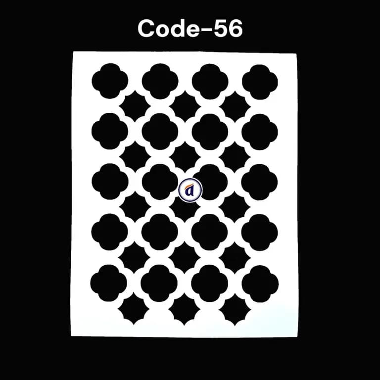 Stencil Code 56 (8x10 inch)