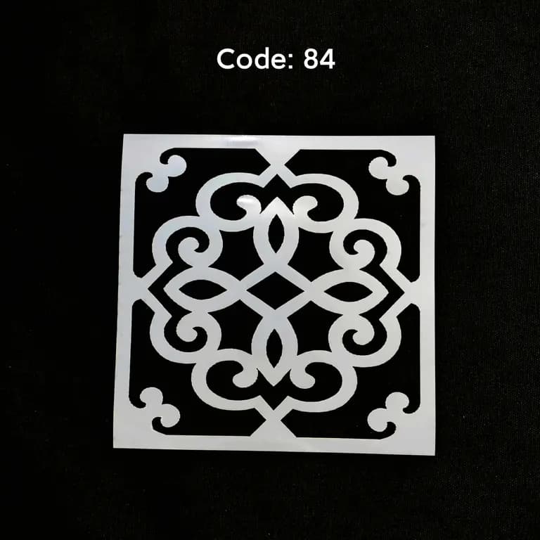 Stencil Code 84 (8x8 inch) 