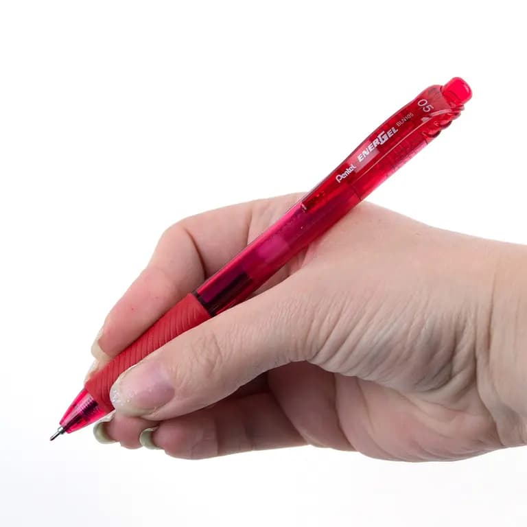 Pentel Energel Gell Pen Red Ink (0.5mm) - 1 Pcs - BLN105-BX