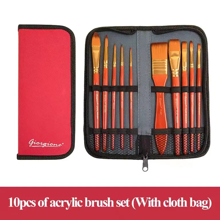 Giorgione Nylon Hair Wallet Brush Set 11pc