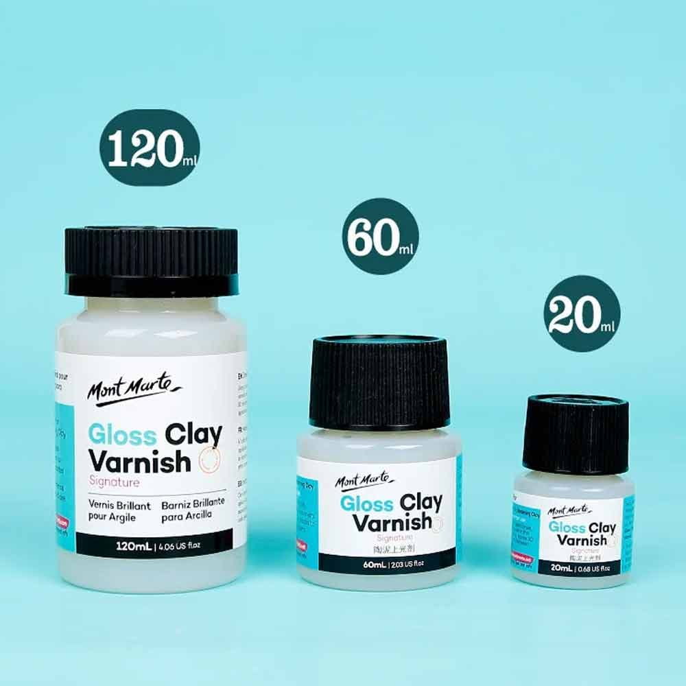 Mont Marte Gloss Clay Varnish 20ml/ 60ml/ 120ml