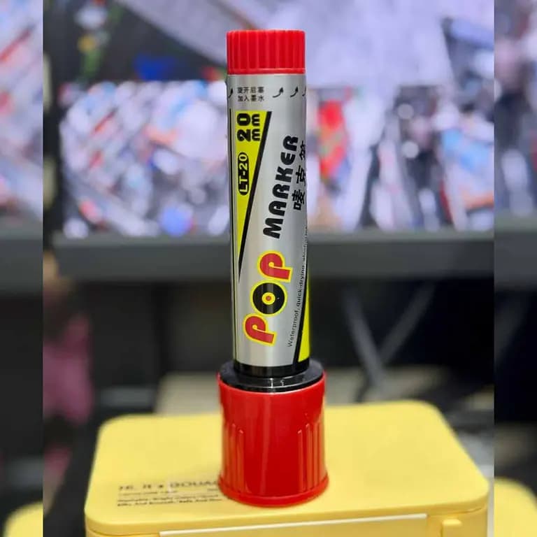 Leto Pop Marker 20mm Red