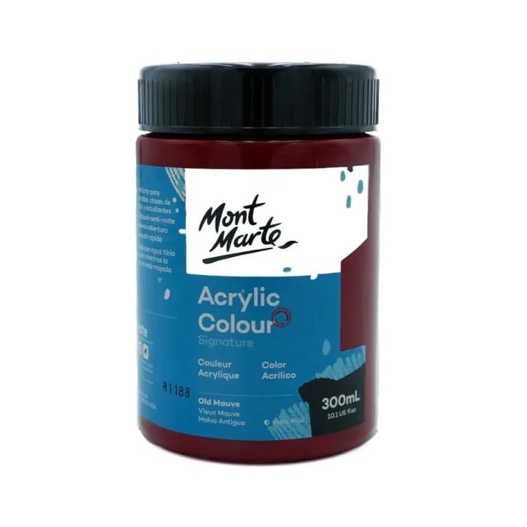 Mont Marte Acrylic Colour Paint 300ml Old Mauve