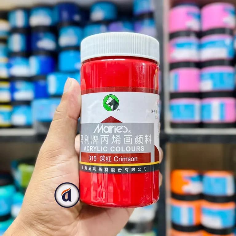 Maries Acrylic Colour 300ml Crimson