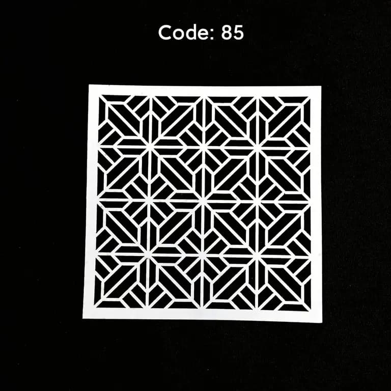 Stencil Code 85 (8x8 inch) 