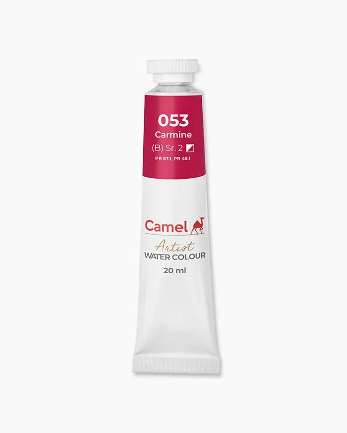 Camel Artist Water Colours Individual tube of Carmine Sr 2 in 20 ml