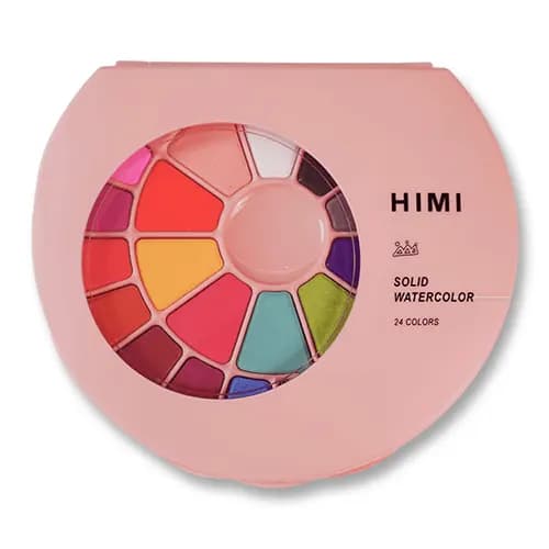 Himi Solid Watercolor Painting Set 24color (Pink)
