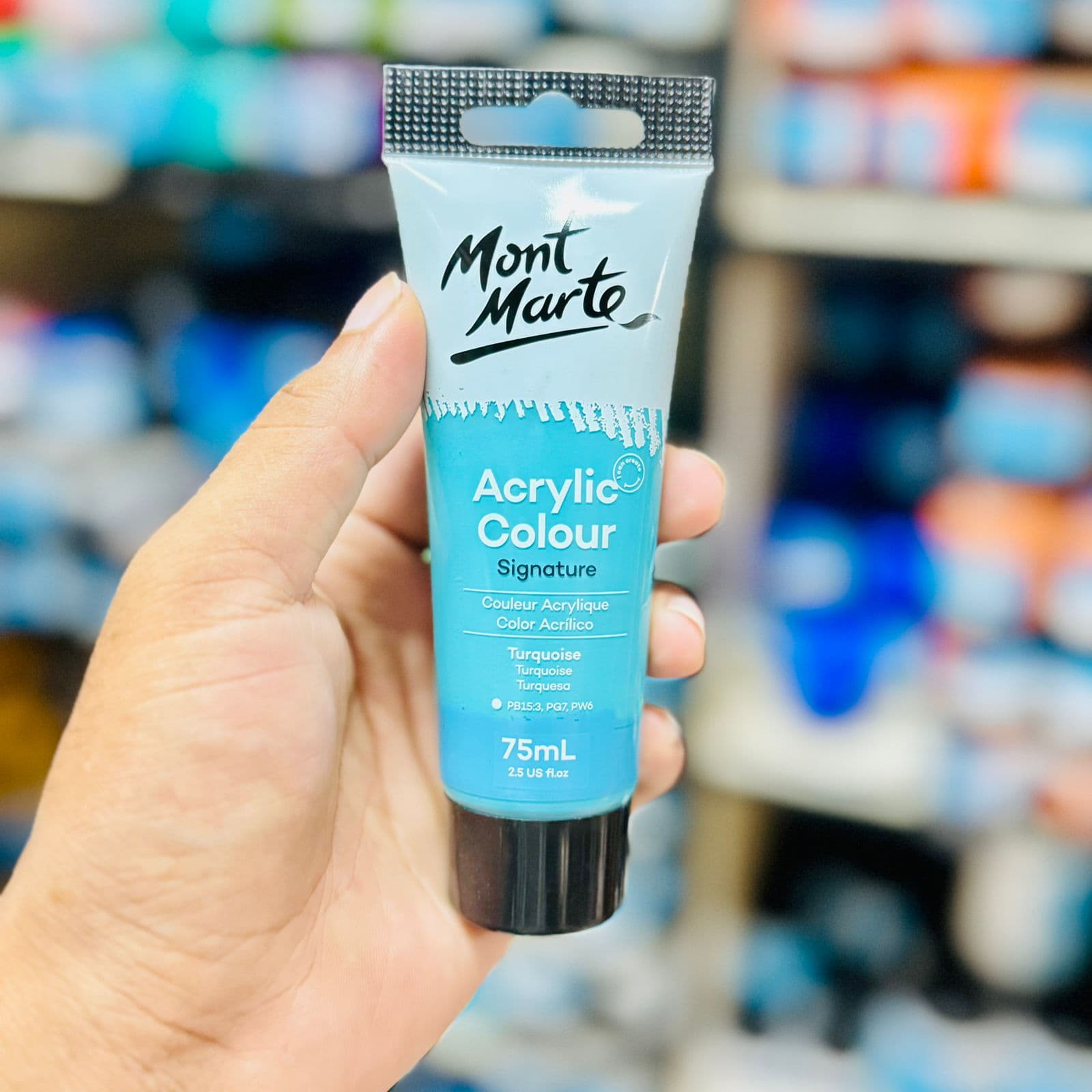Mont Marte Acrylic Colour Paint 75ml- Turquoise