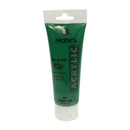 Maries Acrylic Colour Paint 75ml- Green Mid
