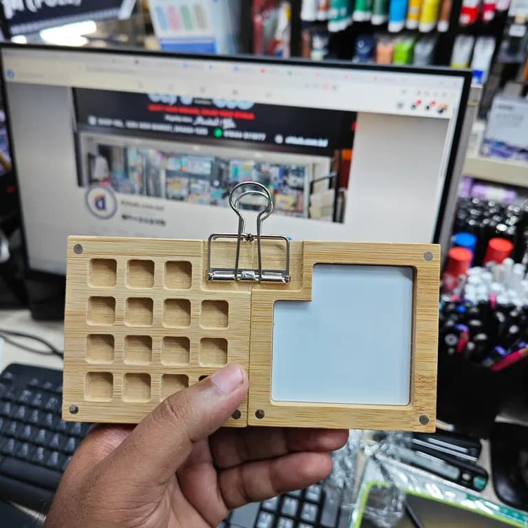 Mini 15 Grid Special Painting Colour Palette- Bamboo