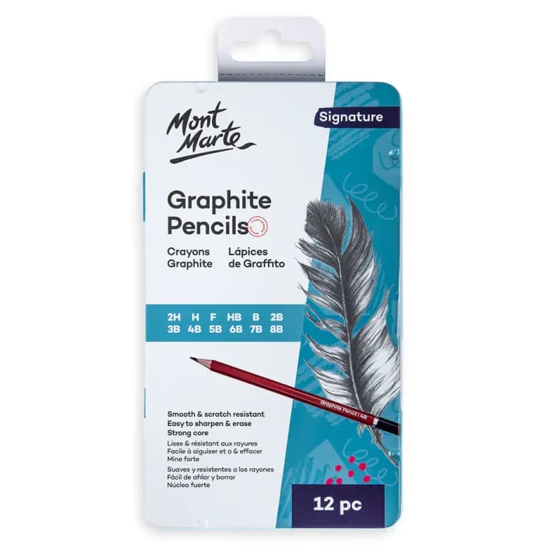 Mont Marte Graphite Pencils 12pc