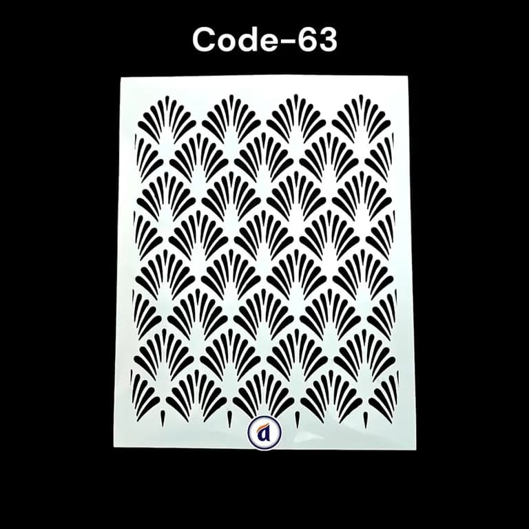 Stencil Code 63 (8x10 inch)
