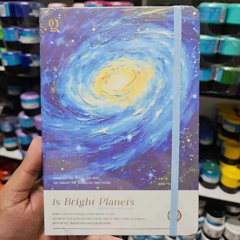 Galaxy is Bright Planest Notebook, Diary 01