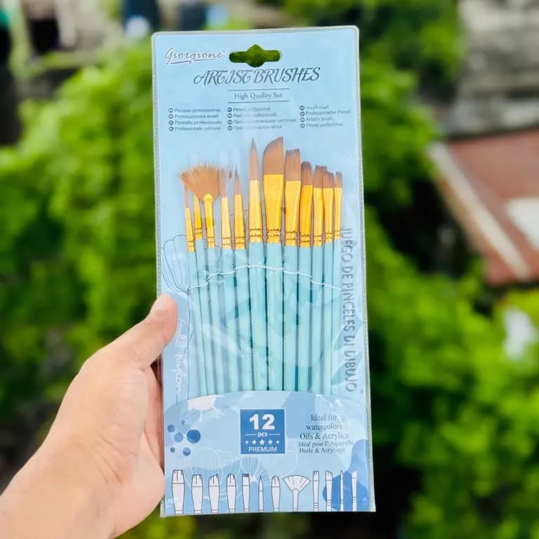 Giorgione Paintbrushes Set 12pcs (Blue) 