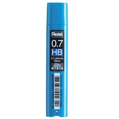 Pentel Refill Lead Ain Stein 0.7mm-HB (12PCS/Tube) - C277S-HBX
