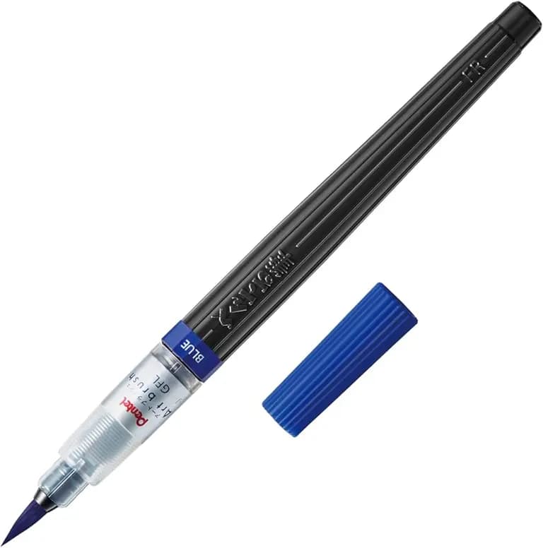 Brush Pen, XGFL-103 pentel art brush blue Brand: Pentel