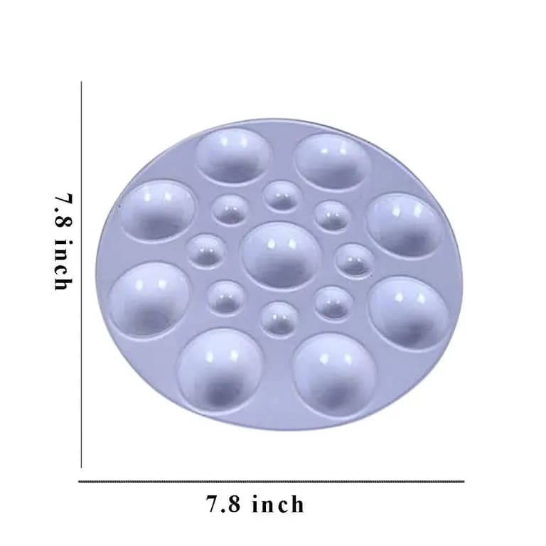 Round Colour Mixing Palette