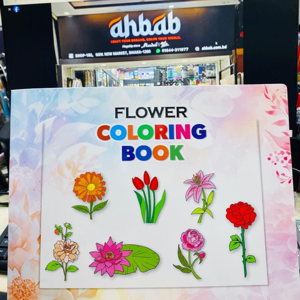 Coloring Drawing Book Flower 