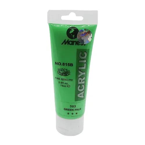 Maries Acrylic Colour Paint 75ml- Green Pale
