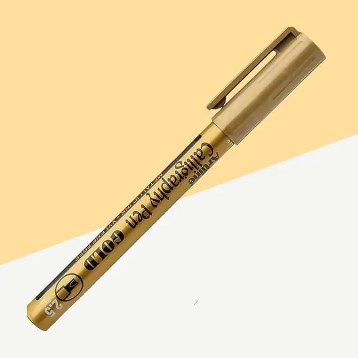 Artline Calligraphy Pen Golden